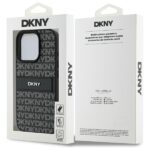 DKNY DKHCP16XPRTHSLK iPhone 16 Pro Max 6.9" black hardcase Texture Pattern Tonal Stripe - imagine 8