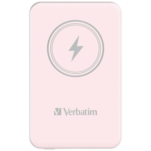 Verbatim Wireless Magnetic Power Bank `n` Go 15W 5000mAh pink 32243 - imagine 2