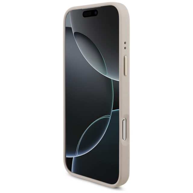 Guess 4G Triangle Logo & Big Strap Metal Buttons MagSafe Case for iPhone 17 Pro Max Pink - imagine 5