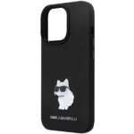 Karl Lagerfeld KLHCP14XSMHCNPK iPhone 14 Pro Max 6.7" black hardcase Silicone C Metal Pin - imagine 6