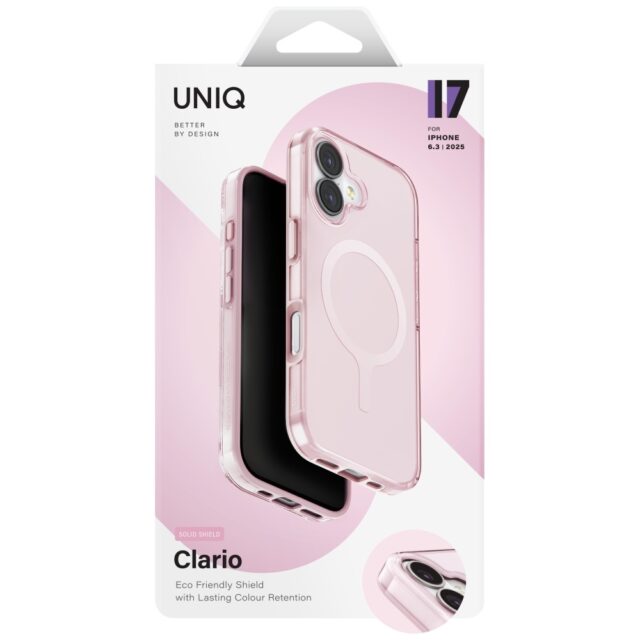 UNIQ Clario Case for iPhone 17 Magclick Charging Pink - imagine 6