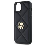 DKNY DKHCP15MPQDSLK iPhone 15 Plus 6.7" black Quilted Stack Logo - imagine 6