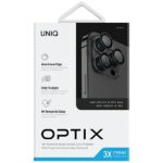 UNIQ Optix Aluminum Camera Lens Protector iPhone 14 Pro 6.1" /14 Pro Max 6.7" midnight black glass - imagine 3
