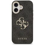 Case Guess 4G Big 4G Classic Logo for iPhone 17 black gold - imagine 3