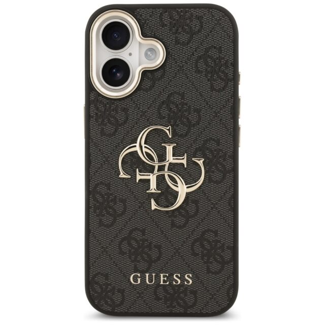 Case Guess 4G Big 4G Classic Logo for iPhone 17 black gold - imagine 3