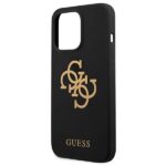 Guess GUHCP13LLS4GGBK iPhone 13 Pro / 13 6,1" black hard case Silicone 4G Logo - imagine 6