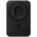 Magnetic wallet PITAKA Woven Wallet MagSafe for phone black grey - imagine 4