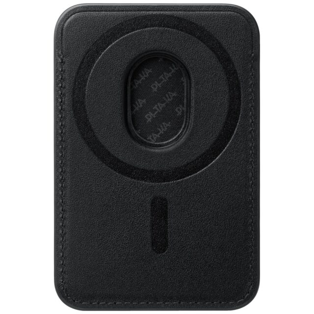 Magnetic wallet PITAKA Woven Wallet MagSafe for phone black grey - imagine 4