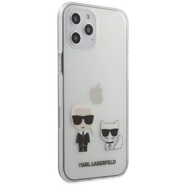 Karl Lagerfeld KLHCP12MCKTR iPhone 12/12 Pro 6,1" hardcase Transparent Karl & Choupette - imagine 4