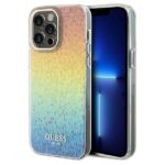 Guess GUHCP13LHDECMI iPhone 13 Pro / 13  hardcase IML Faceted Mirror Disco Iridescent