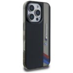 Case BMW Motorsport IML Vertical Stripe for iPhone 16 Pro Max black - imagine 4