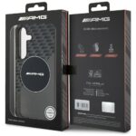 Cas AMG Transparent Rhombs MagSafe do Samsung Galaxy S25 black - imagine 8