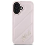 Karl Lagerfeld KLHCP16SPQDSMGP iPhone 16 6.1" pink hardcase Quilted Signature - imagine 3