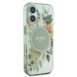 Guess GUHMP16MHFWBDCEN iPhone 16 Plus 6.7" green hardcase IML Flower & Tonal Circle MagSafe - imagine 4