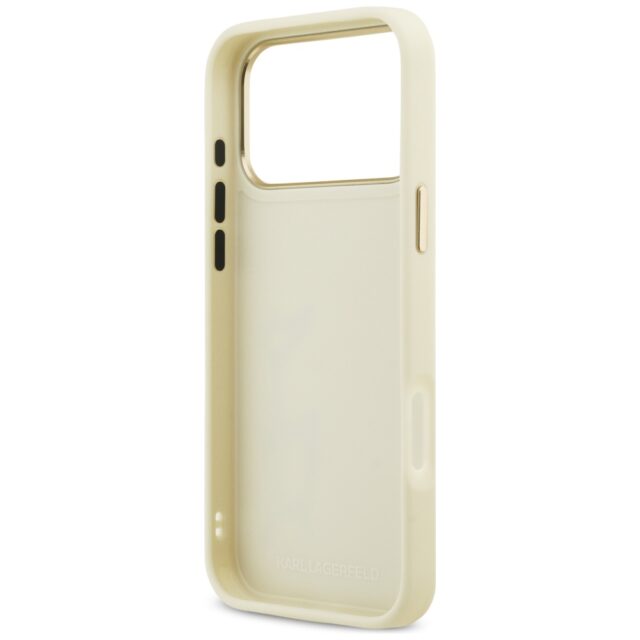 Karl Lagerfeld Karl Script Logo Case for iPhone 17 Pro Max Beige - imagine 7
