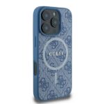 Guess GUHMP16XG4GFRB iPhone 16 Pro Max 6.9" blue hardcase 4G Ring Classic Logo MagSafe - imagine 4