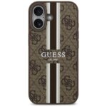 Case Guess 4G Printed Stripes MagSafe for iPhone 17 brown - imagine 3