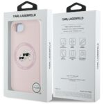 Case Karl Lagerfeld Silicone Karl&Choupette Heads MagSafe for iPhone 16e pink - imagine 8