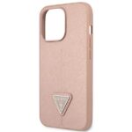 Guess GUHCP14LPSATLP iPhone 14 Pro 6,1" pink hardcase SaffianoTriangle Logo - imagine 6