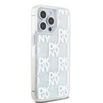 DKNY DKHCP15XLCPEPT iPhone 15 Pro Max 6.7" white hardcase Liquid Glitter Multilogo - imagine 4