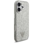 Case Guess Glitter Triangle Logo MagSafe for iPhone 17 silver - imagine 4