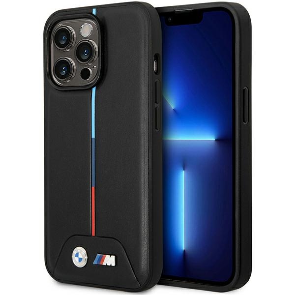 cps-8c9a9adb90e8f8575e6fd4c84f9ca439-2025-12-06-04-23-47 Case BMW BMHMP13L22PVTK iPhone 13 Pro / 13 6.1" black Quilted Tricolor MagSafe - imagine 1