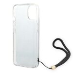 Guess GUOHCP14SH4STK iPhone 14 / 15 / 13 6.1" black hardcase 4G Print Strap - imagine 5