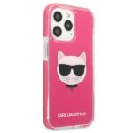 Karl Lagerfeld KLHCP13LTPECPI iPhone 13 Pro / 13 6,1" hardcase fuschia Choupette Head - imagine 4