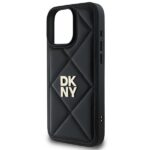 DKNY DKHCP16LPQDSLK iPhone 16 Pro 6.3" black Quilted Stack Logo - imagine 6