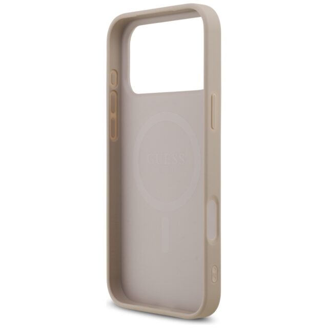 Case Guess 4G Printed Stripes MagSafe for iPhone 17 Pro Max pink - imagine 7