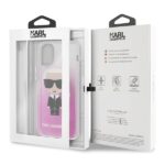 Karl Lagerfeld KLHCN61TRDFKPI iPhone 11 6,1" / Xr pink Gradient Ikonik Karl - imagine 7