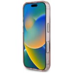 Case Guess IML Metal Mountain Logo MagSafe for iPhone 16 pink - imagine 5