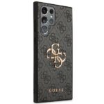 Guess GUHCS23L4GMGGR S23 Ultra S918 grey hardcase 4G Big Metal Logo - imagine 4