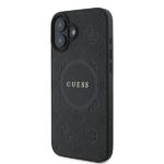 Guess GUHMP16MPSAPSMEK iPhone 16 Plus 6.7" black hardcase Saffiano Peony Classic Logo MagSafe - imagine 2