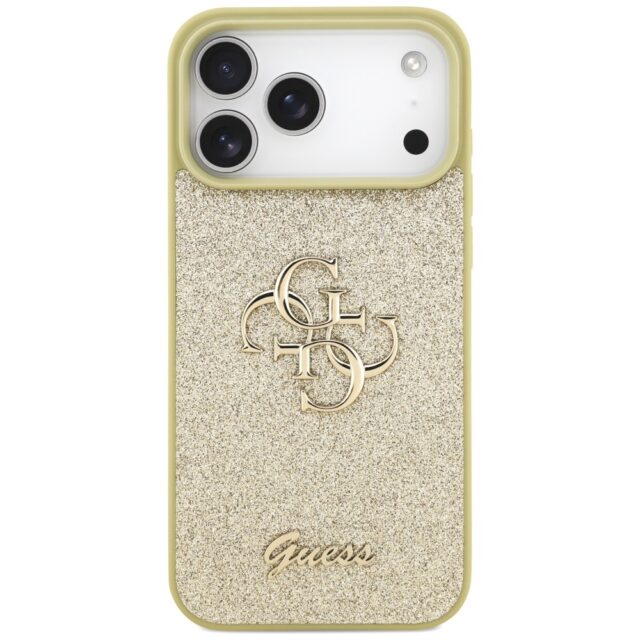 Guess Fixed Glitter Big 4G case for iPhone 17 Pro Max gold - imagine 3