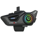Motorcycle intercom Crown C10 Bluetooth 5.3 black