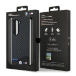 Case BMW BMHCZFD522NBCK Z Fold5 F946 black Leather Carbon - imagine 7