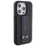 Case BMW BMHCP15LGSPPRK iPhone 15 Pro 6.1" black hardcase Grip Stand Smooth & Perforated - imagine 5