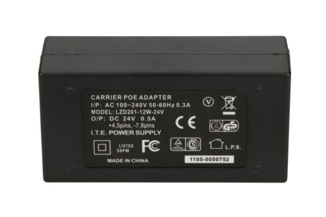 Extralink POE-24-12W | PoE Power supply | 24V, 0,5A, 12W, AC cable included - imagine 3