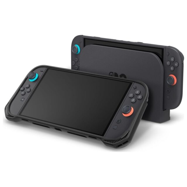Case Spigen Rugged Armor for Nintendo Switch 2 black - imagine 8