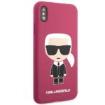 Karl Lagerfeld KLHCPXSLFKFU iPhone X/Xshardcase fushia Silicone Ikonik - imagine 6