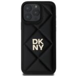 DKNY DKHCP16LPQDSLK iPhone 16 Pro 6.3" black Quilted Stack Logo - imagine 3
