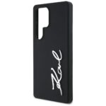 Karl Lagerfeld Silicone Metal Signature Logo Case for Samsung Galaxy S25 Ultra Black - imagine 6