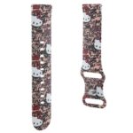 Hello Kitty Universal Strap HKUWLSDGPTP Silicone Tags Graffiti pink strap 22mm - imagine 3