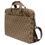 Guess Bag GUCB15P4TW 16" brown Saffiano 4G Triangle Logo - imagine 2