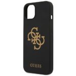 Guess GUHCP13SLS4GGBK iPhone 13 mini 5,4" black hard case Silicone 4G Logo - imagine 6