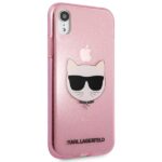 Karl Lagerfeld KLHCI61CHTUGLP iPhone Xr6,1" pink hardcase Glitter Choupette - imagine 4