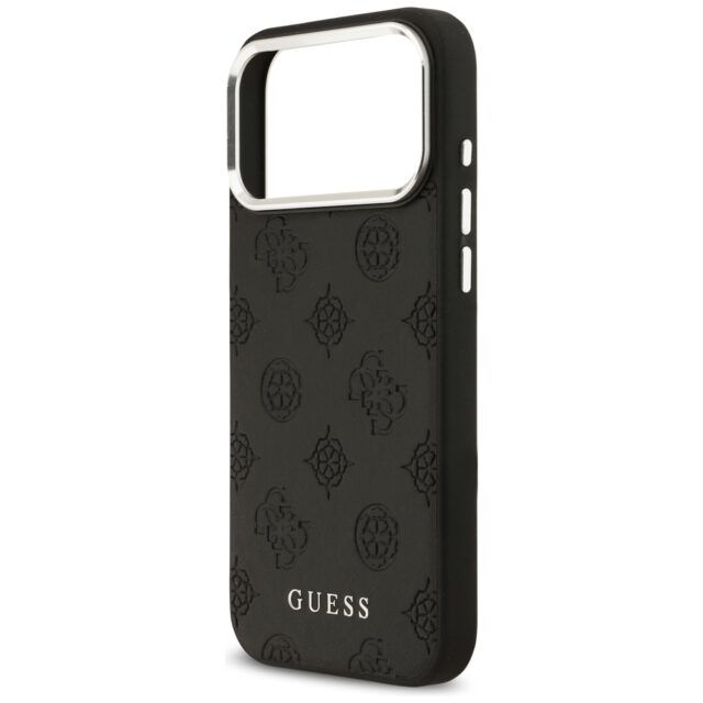 Guess Peony Hot Stamp Script MagSafe Case for iPhone 17 Pro Max Black - imagine 6