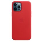Case Apple MHKJ3ZM/A iPhone 12 Pro Max MagSafe red Leather Case - imagine 2