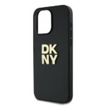 DKNY DKHCP15XPBSWSK iPhone 15 Pro Max 6.7 inch black hardcase with Wrist Strap and Stock Logo - imagine 5